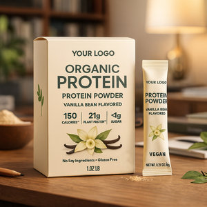 Suplemento Dietético Vegano de Proteína Orgánica Sin Soya y Sin Azúcar, Bajo en Carbohidratos, Certificado ISO, Refuerza el Sistema Inmunitario, Marca Privada, Venta Caliente - Product Image 2
