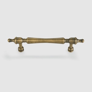 Light luxury brass wardrobe handle pure <b>copper</b> solid drawer round all <b>copper</b> cabinet <b>door</b> handle - Product Image 1