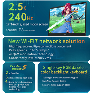 Ordinateur portable de jeu <span class=keywords><strong>MSI</strong></span> Thor 17,3 pouces QHD 240 Hz IPS AMD Ryzen7 7840HX RTX4060 16 Go DDR5 1 To NVMe - Product Image 5