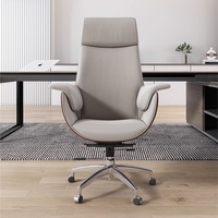 Chaise de bureau de direction moderne et luxueuse pour PDG et managers, fonction de levage, chaise pivotante en synthétique