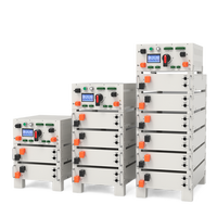 Système de stockage d'énergie haute tension pour appareils électroménagers 20kWh-120kWh 51.2V 200Ah avec batterie LiFePO4 en rack, communication CAN, solaire