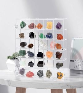 Tùy chỉnh rõ ràng Multilayer Acrylic hiển thị truy cập Rock hiển thị trường hợp với mở cửa - Product Image 4