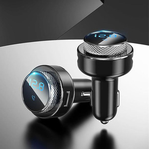 2023นวัตกรรมใหม่การออกแบบ2 Usb Qc 3.0บลูทูธชาร์จรถส่งสัญญาณ Fm กับ Sd Fm Mp3รถอะแดปเตอร์ชุด - Product Image 3