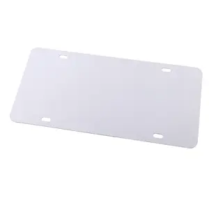 Novelty Metal 6"x 12"single-sided glossy Metal tag Sublimation Blank Aluminum License Plate for DIY printings