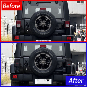 Feux arrière <span class=keywords><strong>LED</strong></span> pour <span class=keywords><strong>Jeep</strong></span> <span class=keywords><strong>Wrangler</strong></span> <span class=keywords><strong>JK</strong></span> 2007-2017, ensemble de feux arrière améliorés, clignotants, plug and play, accessoires - Product Image 5