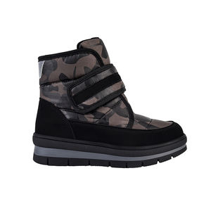 QILOO yeni moda özel kar botları yüksek topuk kış bayanlar ayakkabı su geçirmez örgü TPR yetişkin erkek sıcak ev ayakkabıları kutu dahil - Product Image 1