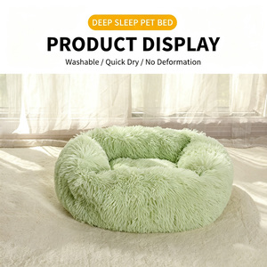 Coussin d'hiver en <span class=keywords><strong>peluche</strong></span> pour animaux de compagnie, lit carré pour chat et chien, tapis pour animaux, fournitures pour animaux de compagnie - Product Image 3