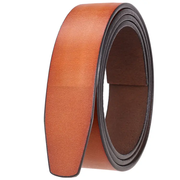 Leather Belt without Buckle