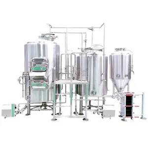 4BBL 5BBL 7BBL 12BBL Craft Beer Brewery Equipment SUS304/316 Mash Kettle Fermenter Chiller Canning Serving Tank Pub Restaurant