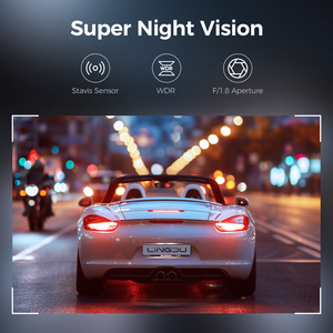 Lingdu LD06-2CH siêu 4K + 2K Dash Cam GPS 5G Wifi En điều khiển bằng giọng nói siêu tụ điện xe máy ảnh DVR Xe hộp đen Dashcam - Product Image 6