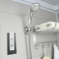 Module de salle de bain préfabriqué tout-en-un, cabine de douche modulaire, salle de bain moderne en aluminium et acrylique