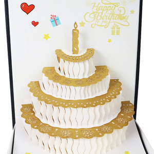 Fabricant de boîte d'emballage <span class=keywords><strong>cadeau</strong></span> en forme de gâteau en papier découpé en 3D recyclé <span class=keywords><strong>pour</strong></span> les anniversaires des fêtes - Product Image 5