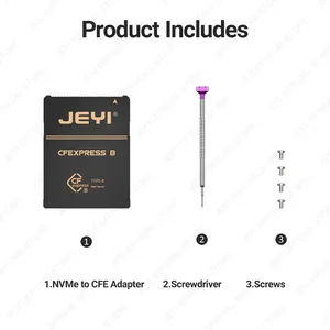 Adaptateur JEYI M.2 2230 NVMe SSD vers CFexpress Type B en cuivre pur pour <span class=keywords><strong>carte</strong></span> <span class=keywords><strong>mémoire</strong></span> d'extension Nikon Z6 Z7 Z8 Z9 D6 Canon R3 R5C OEM - Product Image 6