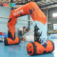Arche gonflable publicitaire personnalisée pour Halloween, idéale pour les activités de festival en extérieur