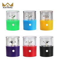 Tuyaux à fumer en plastique Kaiyang Nouveau broyeur électrique d'herbes sèches Rechargeable Logo personnalisé Moulin à tabac électrique