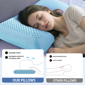 Thiết Kế Lý Tưởng Comfort Memory <span class=keywords><strong>Foam</strong></span> Ice Gel Cooling Side Sleeper Gối - Product Image 4
