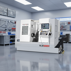 <span class=keywords><strong>Tour</strong></span> <span class=keywords><strong>à</strong></span> <span class=keywords><strong>Commande</strong></span> <span class=keywords><strong>Numérique</strong></span> KUNPENG TCK600S <span class=keywords><strong>à</strong></span> Banc Incliné, 2 Axes, Déplacement X/550mm Z, Haute Précision 0,005mm, Haute Rigidité - Product Image 2