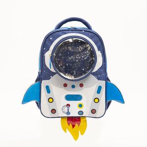 <span class=keywords><strong>Sac</strong></span> d'école 3D Cartoon pour garçons Creative Spacemen Glitter Book Backpack Bag Set - Product Image 4