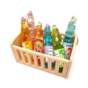 Llavero de <span class=keywords><strong>Soda</strong></span> <span class=keywords><strong>Japonesa</strong></span> <span class=keywords><strong>Ramune</strong></span> en Miniatura, Adorno para Casa de Muñecas, Accesorio para Bolsos - Product Image 6