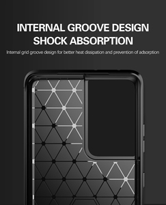 Funda trasera de línea cepillada con textura mate de <span class=keywords><strong>fibra</strong></span> de carbono de silicona funda de teléfono suave de TPU para Samsung S23 Plus S24 Ultra funda de teléfono - Product Image 6