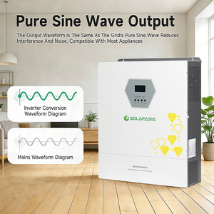 Solarasia 6.2kw 8.6kw 11kw Dual MPPT Híbrido, Sistema de Energía Solar Fuera de la Red, Conexión Paralela, Compatible con Funcionamiento sin Batería GD6248SMHB - Product Image 4
