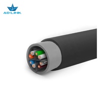 Kabel Serat Optik Jaringan Listrik Luar Ruangan S/FTP CAT6 305m/roll Abu-abu/Hitam Bersertifikasi CE/FCC