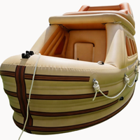 Bateau flottant électrique gonflable personnalisé, en PVC Drop Stitch, grand yacht gonflable à double pont pour activités aquatiques