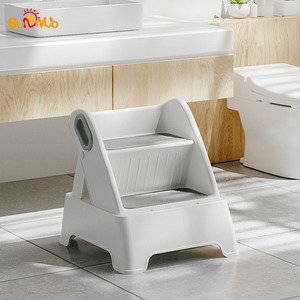 SUNNUO <strong>Baby</strong> Anti-Slip Removable <strong>Step</strong> Stool Easy to Carry Multi-function Footstool with Two <strong>Step</strong> for for Bathroom Kitchen - Product Image 3