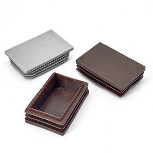 Plastic <b>Square</b> Tube Plug 40x60mm Non Slip Foot Pad For Furniture Protection - Product Image 2