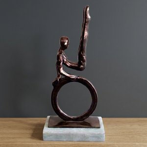 Contemporary Aluminium <b>Figurative</b> Sculpture Handmade Artistic Tabletop Decor for Living Room Jaffs Exports JE849 Eco-Friendly - Product Image 2