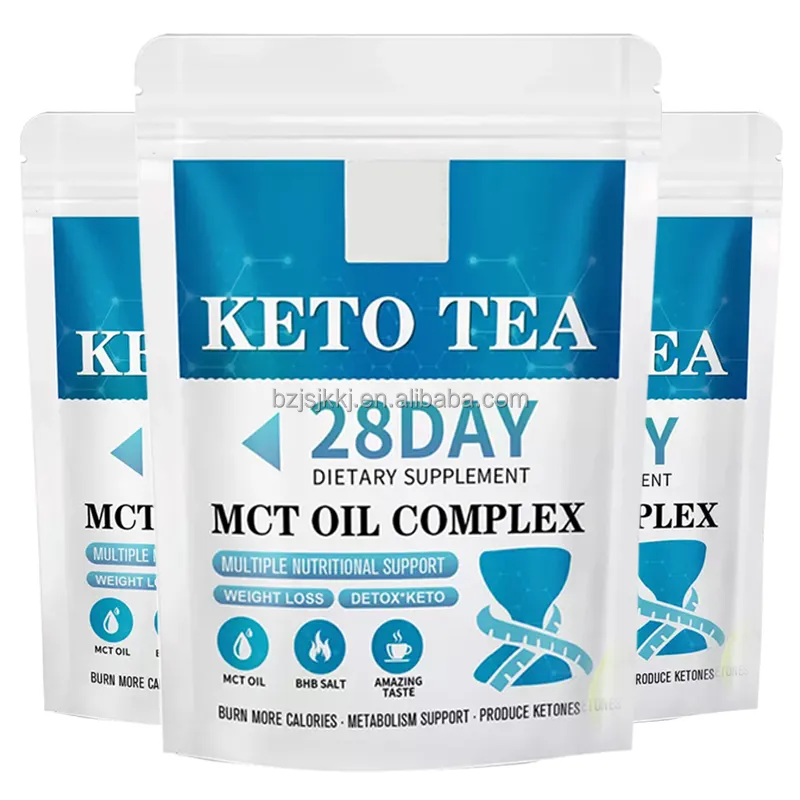 Özel etiket OEM ODM 28day detoks karın Keto zayıflatma çayı zayıflama düz büyük karın yanık yağ temizlemek diyet Detoxify ince çay