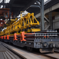 Rail de voie ferrée en acier 50 60 75 Kg/m, rail lourd à fond plat, vigneole de chemin de fer, norme chinoise GB/T 2585