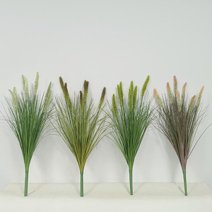 Bouquet di Erba Sintetica Effetto Canna, Alta Simulazione, Aspetto Naturale, Leggero, Portatile, Morbido per Glamping, Feste all'Aperto, Stile Boho, Casa - Product Image 1