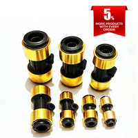 Nuevo Conector Neumático Rápido Lanteng JY-001 a Prueba de Explosiones con Carcasa de Latón, Adaptador Recto para Manguera de Aire y Tubo de Nylon