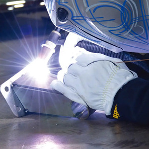 Bán buôn thợ hàn Găng tay nhà cung cấp giá rẻ 4 da dê da bò da chịu nhiệt an toàn tay làm việc Tig Argon Hàn găng tay - Product Image 2