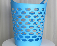 Panier à linge en plastique multifonctionnel pour le lavage des vêtements, design moderne et évidé