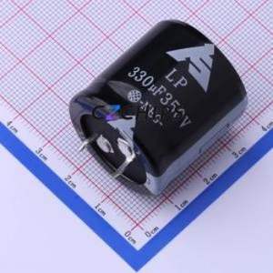 LPH331M30030FVA Snap-in Aluminum Electrolytic Capacitor Through hole Component (THT),D30xL30mm 330uF 20% 350V 30mm - Product Image 1
