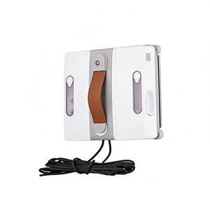 Robot de nettoyage de vitres automatique <span class=keywords><strong>avec</strong></span> 2 brosses rotatives et pulvérisation d'eau à 4 voies pour les fenêtres de la maison, <span class=keywords><strong>aspirateur</strong></span> à vitres électrique - Product Image 1