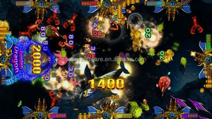 2025 tỷ lệ phần trăm tốt trò chơi Arcade máy đại dương Vua Cá Trò chơi <span class=keywords><strong>4</strong></span> người chơi 55 inch LCD rồng Thợ Săn cá trò chơi - Product Image 3