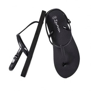 Ultra-Lightweight Women's T-Strap <b>Flip</b> <b>Flops</b>, Summer <b>Beach</b> Sandals with Back Strap, Comfy Anti-Slip Minimalist Outdoor Shoes - Product Image 5