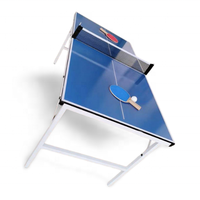 Mini table de tennis de table bleue portative et personnalisée, pour enfants, accessoires d'intérieur