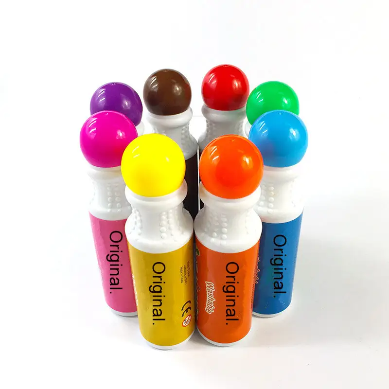 Hoge Kwaliteit Spons Tip Kleurrijke 8-Pack Bingo Marker Wasbaar Kids Dot Markers