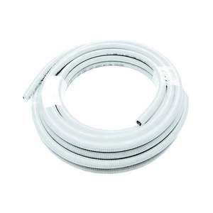 30mt. Uniroll-Tuyau Tressé en Acier Inoxydable de 1/2 Pouces avec Revêtement Blanc en Aluminium pour l'Eau dans la Salle de Bain et la Cuisine - Product Image 1