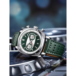 Nuevo Modelo de Reloj de Cuarzo para Hombre, de Lujo, Multifuncional, Impermeable, con Correa de Cuero, Manecillas y Caja de Acero Inoxidable - Product Image 5