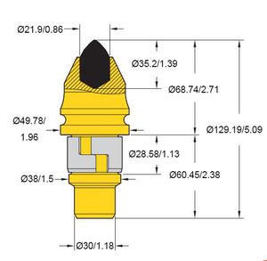 Rotary Drilling Auger <strong>Carbide</strong> <strong>Teeth</strong> DS05x - Product Image 2