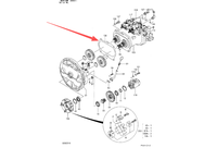 Pièces d'origine Hitachi 8058352/4317619 Joint de pompe hydraulique pour excavatrice Hitachi EX210H-5 ZX200 ZX200-3 ZX200-5A ZX200-5N ZX220-6A