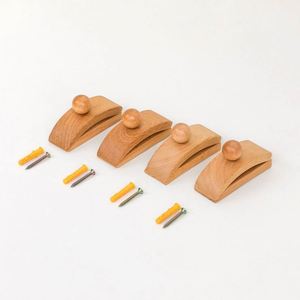 Colgadores de Madera Personalizados al por Mayor para Arte, Abrazaderas Pequeñas para Mantas, Colgadores de Pared de Madera para Edredones con Herrajes - Product Image 4