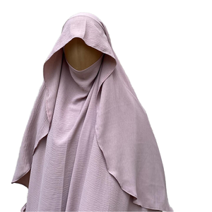 Femmes léger respirant Khimar Cape Jazz crêpe Niqab cordes Long Hijab voile Dubaï <span class=keywords><strong>robe</strong></span> islamique pour l'<span class=keywords><strong>hiver</strong></span> prière ODM - Product Image 1