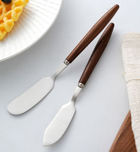 Personalizzabile grazioso manico in legno spalmatore di coltelli 304 acciaio inossidabile coltello da burro - Product Image 4