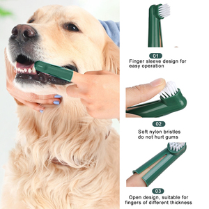 Fabrika toptan köpek diş fırçası yıkılmaz 8 In 1 köpek diş bakımı evde beslenen hayvan kedi diş fırçası seti dayanıklı temiz dişler - Product Image 5